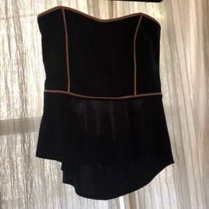 Tube top with back detail